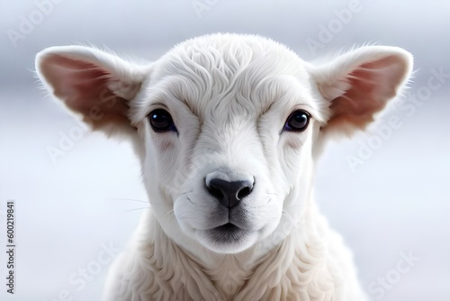 Curious lamb, Generative AI © nali