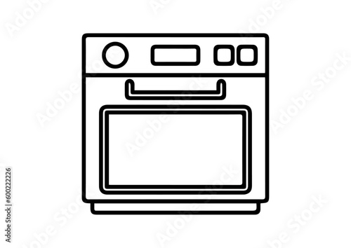 vector oven electronic gadgets illustration