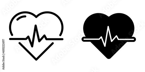 Heart Rate icon. sign for mobile concept and web design. vector illustration