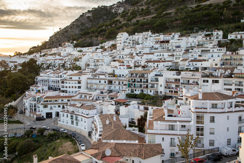picturesque village of  Mijas. Costa del Sol, Andalusia, Spain