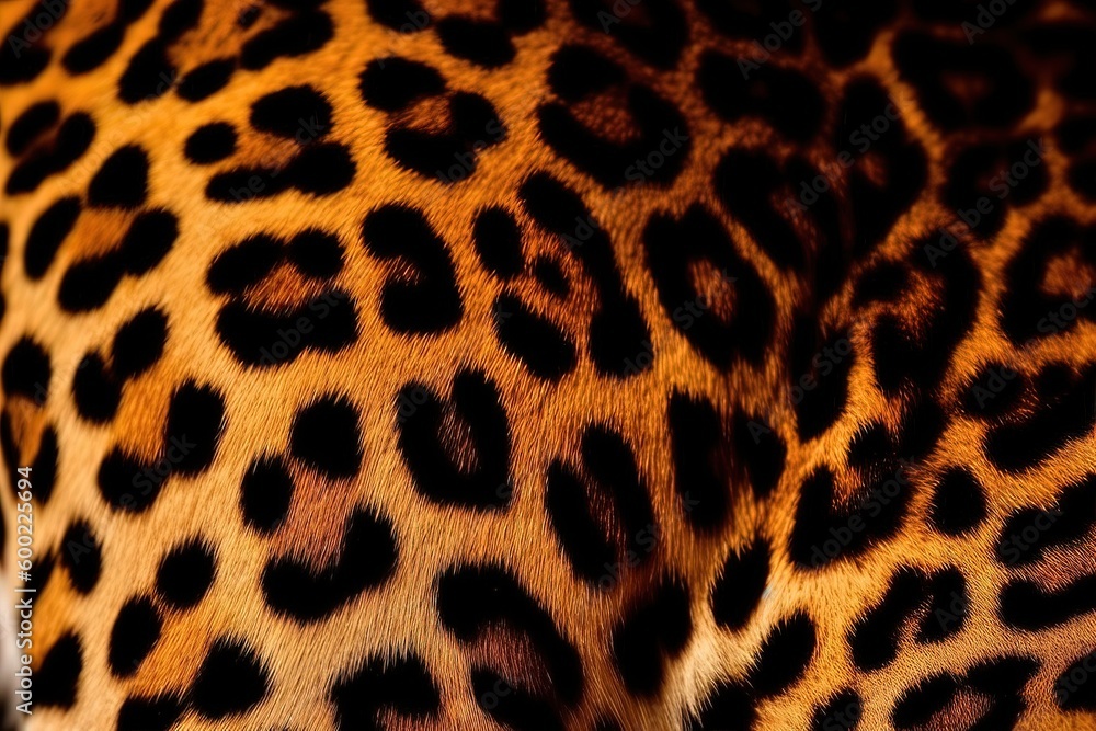 Hyperrealistic Leopard Skin Texture Zoomed In Hyperrealistic Leopard Skin Texture Zoomed In