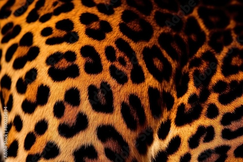 Hyperrealistic Leopard Skin Texture Zoomed In