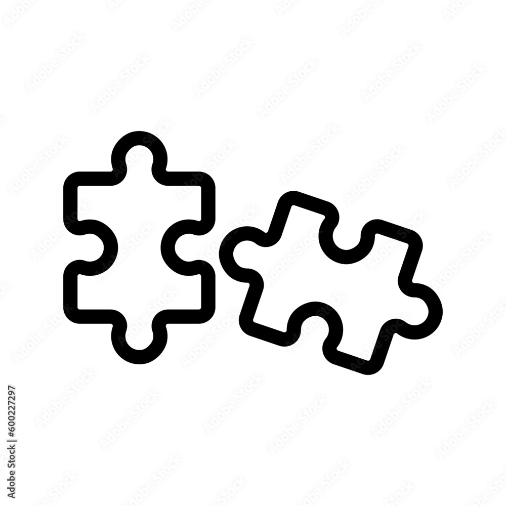 Puzzle icon. sign for mobile concept and web design. vector illustration Puzzle icon. sign for mobile concept and web design. vector illustration