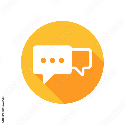 Message, Chatting Isolated Vector Icon