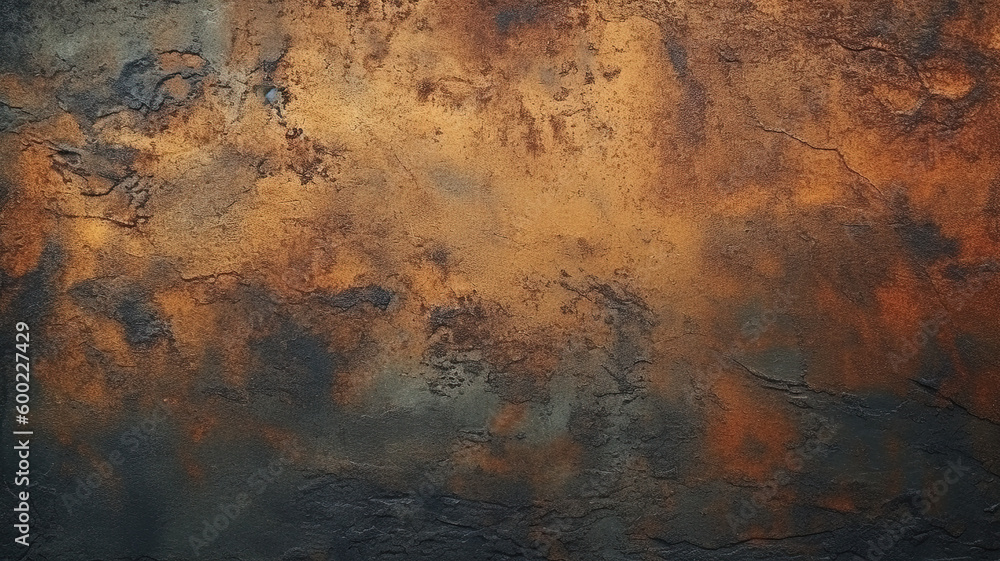 Old and rusty copper texture, background banner Old and rusty copper texture, background banner