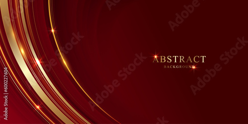 Modern abstract luxury background with golden line elements and glow effect. Vector EPS10.