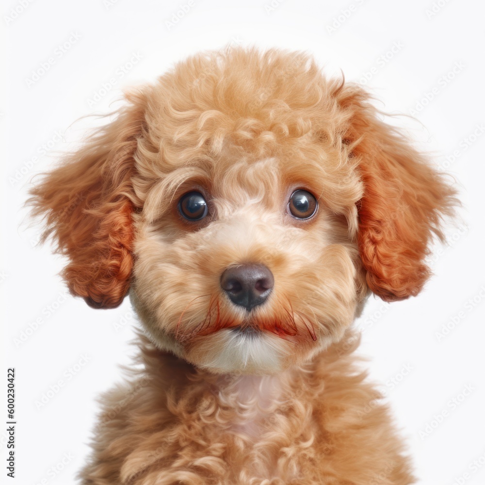 Baby Poodle Breed Puppy Dog Portrait Close Up Generative AI Baby Poodle Breed Puppy Dog Portrait Close Up Generative AI