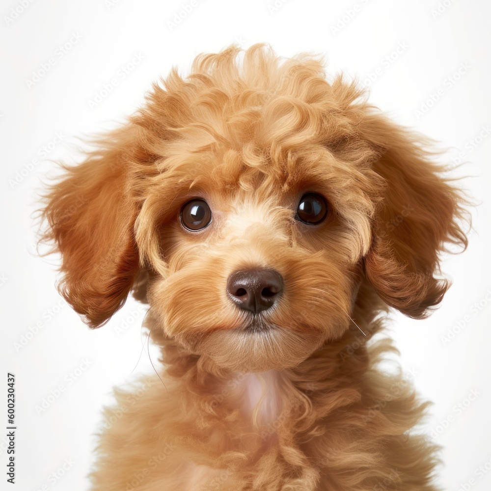Baby Poodle Breed Puppy Dog Portrait Close Up Generative AI Baby Poodle Breed Puppy Dog Portrait Close Up Generative AI