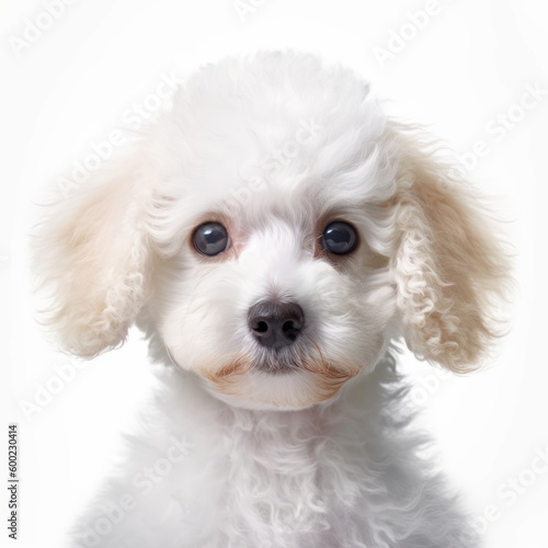 Baby Poodle Breed Puppy Dog Portrait Close Up Generative AI