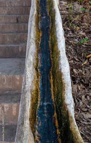 Escaleras del Agua or Water Ladder in Generalife Palace, Alhambra complex. Granada, Spain. photo