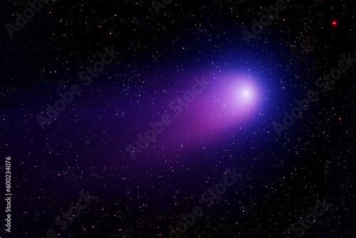 A comet in deep space. Elements of this image furnished NASA.