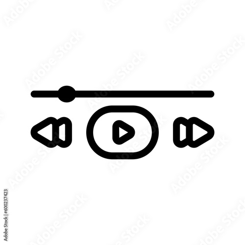 Music player icon. sign for mobile concept and web design. vector illustration