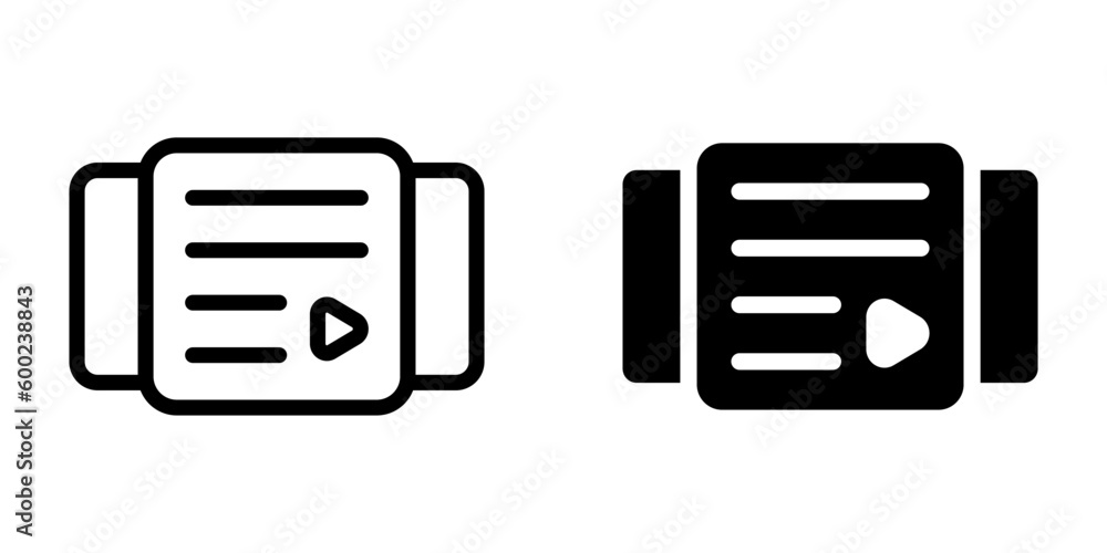 Playlist icon. sign for mobile concept and web design. vector illustration Playlist icon. sign for mobile concept and web design. vector illustration