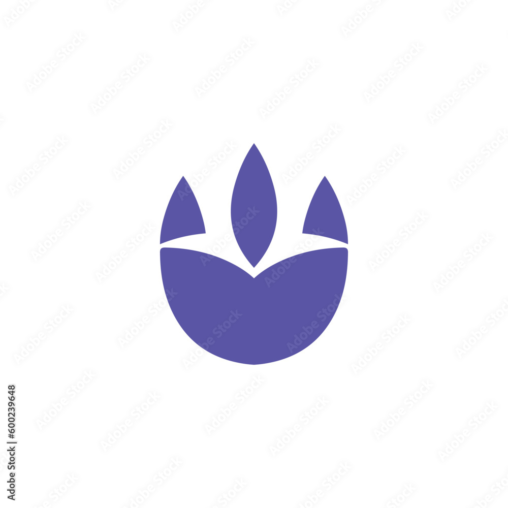 Vector icon simple logo with pointed corners Vector icon simple logo with pointed corners