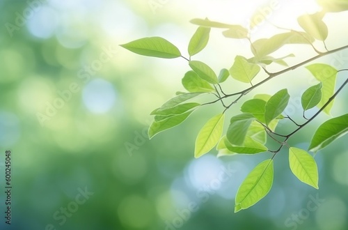 Green leaves background  generative ai