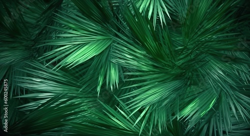 Green leaves background  generative ai