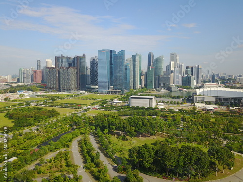 Park Singapore Skyline modern urban