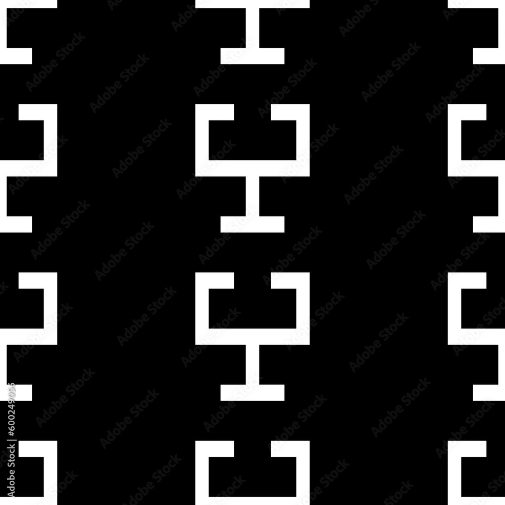 Seamless surface pattern design with tiles ornament. Oriental traditional ornamentation with repeated sign shapes. Ancient mosaic wallpaper. Tribal motif. Digital paper for textile print. Vector image Seamless surface pattern design with tiles ornament. Oriental traditional ornamentation with repeated sign shapes. Ancient mosaic wallpaper. Tribal motif. Digital paper for textile print. Vector image