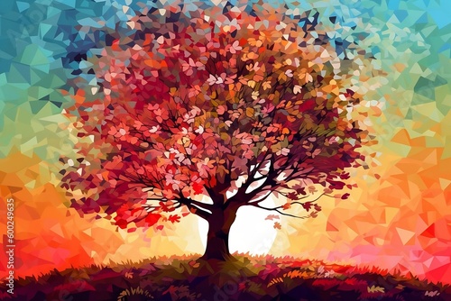 Tree in autumn © Yevhenii