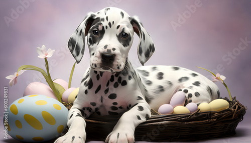 Easter Dalmatain Puppy © Oleksandr