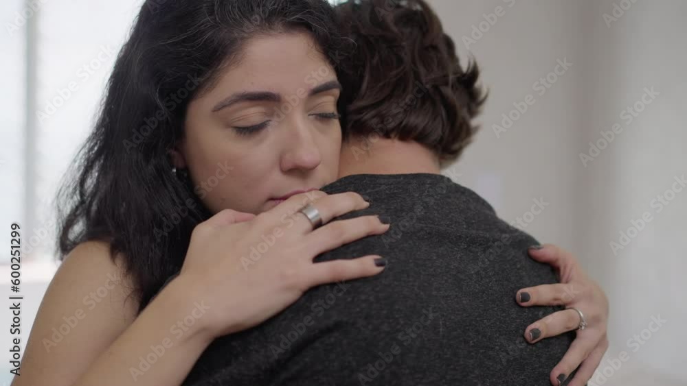 Reconnecting and finding peace: a couple embraces with love and empathy after resolving their conflict through communication and understanding Reconnecting and finding peace: a couple embraces with love and empathy after resolving their conflict through communication and understanding