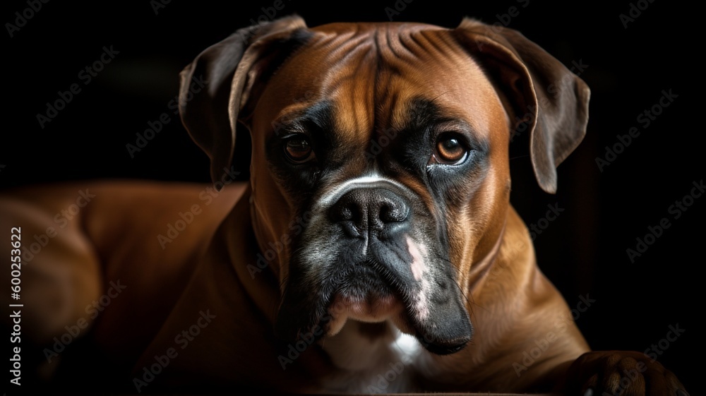 Majestic Boxer Portrait Majestic Boxer Portrait