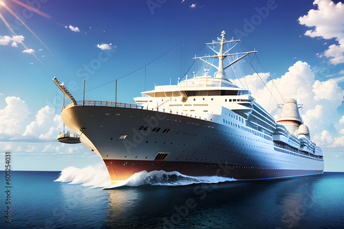 cruise ship in the sea