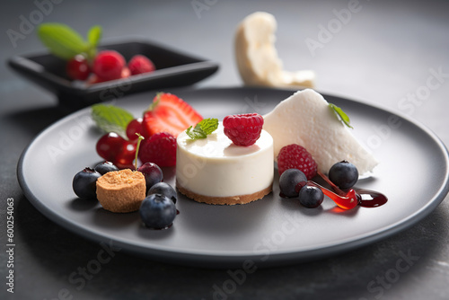 Deconstructed Cheesecake with a Twist: A Light and Refreshing Dessert Experience