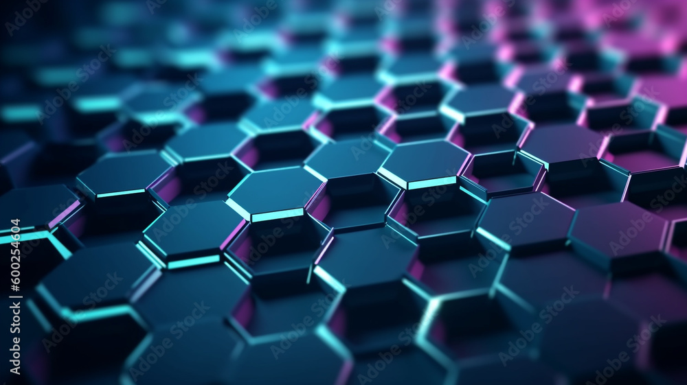 hexagonal Abstract High Tech Background ai generative hexagonal Abstract High Tech Background ai generative