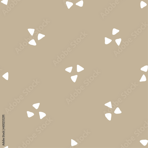 Triangle scandinavian seamless pattern. Repeating hand drawn scandinavia background. Repeated modern boho design for prints. Hands draw baby fabric. Repeat drawing kid textile. Vector illustration