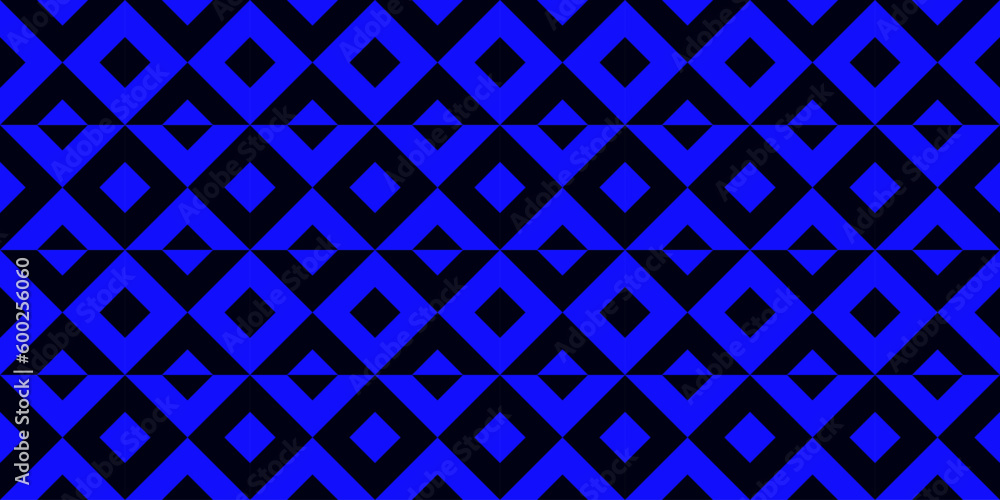 Fototapeta premium Geometric seamless pattern with rhombuses. Modern op art abstract background.