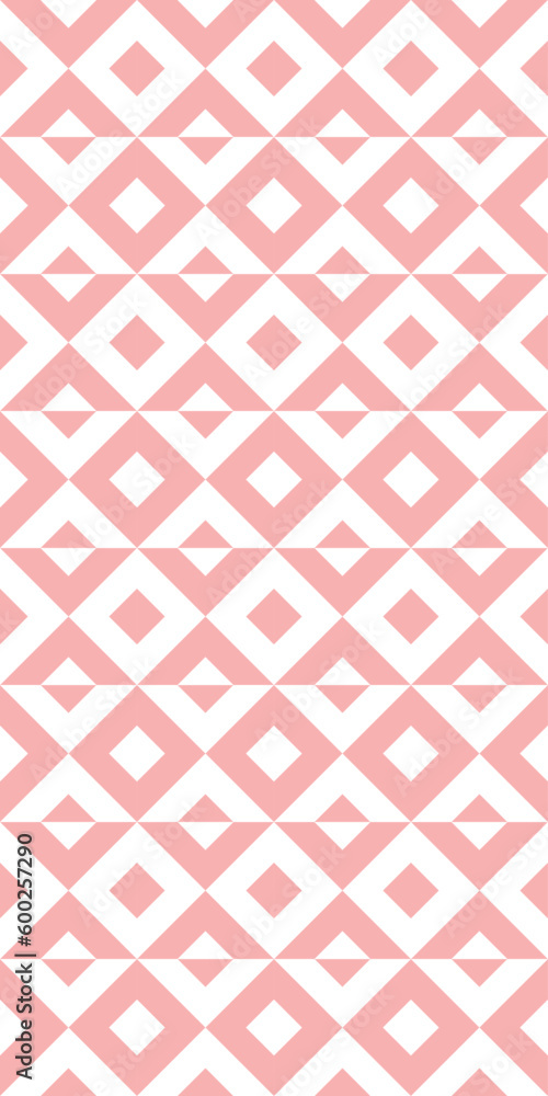 Geometric seamless pattern with rhombuses. Modern op art abstract background.