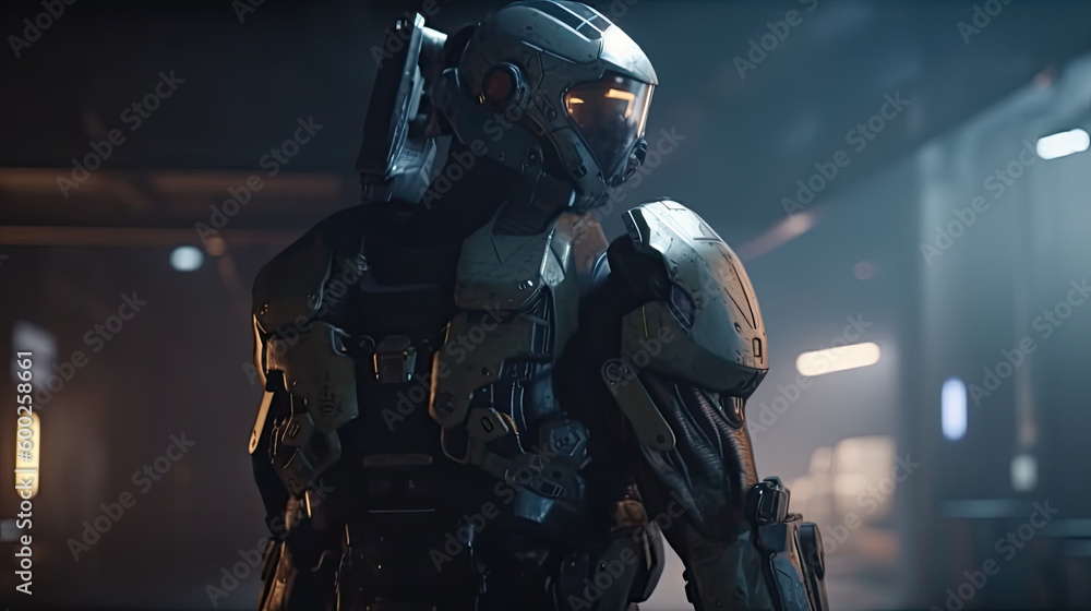 Illustration of a game character. -AI generated image. Illustration of a game character. -AI generated image.