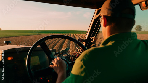 Efficient Farming: Using GPS Technology to Plant Corn with Precision. Generative AI.