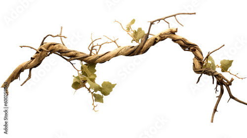 Fotografia, Obraz Twisted jungle vines, tropical rainforest liana plant , messy dried vines of cowslip creeper (Telosma cordata) medicinal plant