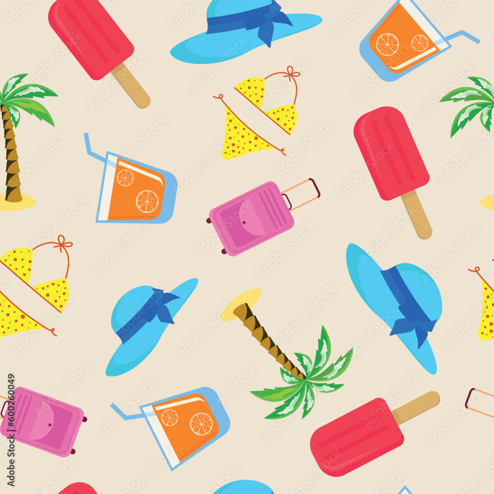 Summer pattern seamless. Summer background. Summer pattern seamless. Summer background.