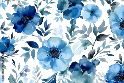 blue flowers background