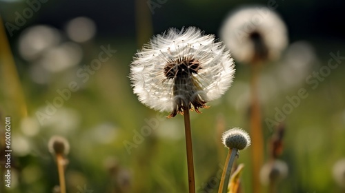 dandelion in the grass