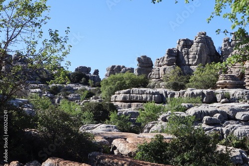Stone formations (Karst) in the Torcal de Antequera