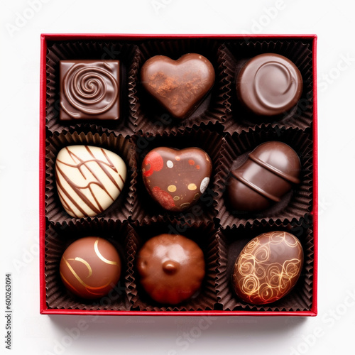 Yummy box of chocolates for Valentine's day