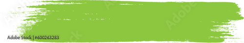 Green brush stroke isolated on background. Paint brush stroke vector for ink paint, grunge design element, dirt banner, watercolor design, dirty texture. Trendy brush stroke, vector illustration