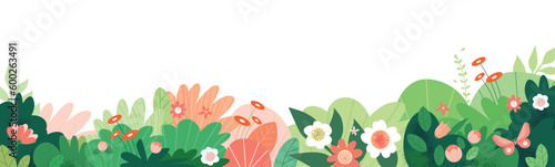 Nature background. Vector illustration for graphic and web design, social media, banner, wedding, advertising, 