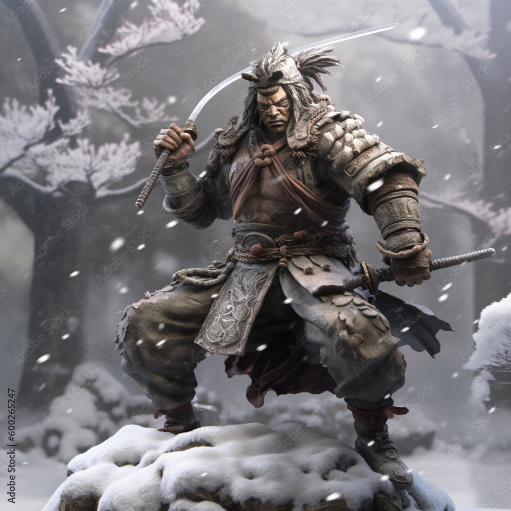 Fototapeta premium Estatuas de pedra, imagens geradas por IA.