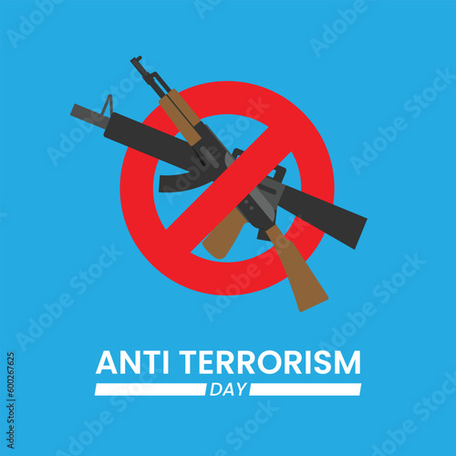 poster design to commemorate anti terrorist day