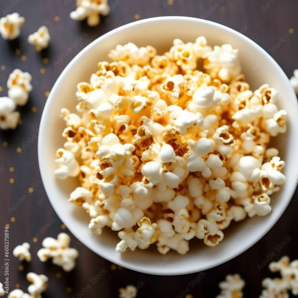 Popcorn popping on a June feast day. AI generated Popcorn popping on a June feast day. AI generated