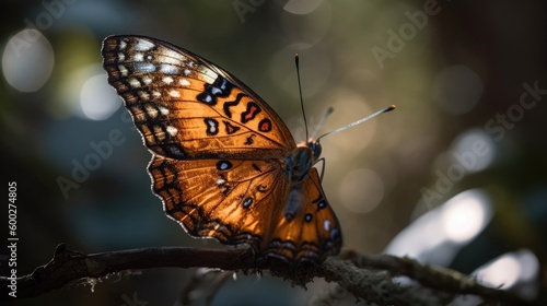 butterfly on leaf © weni