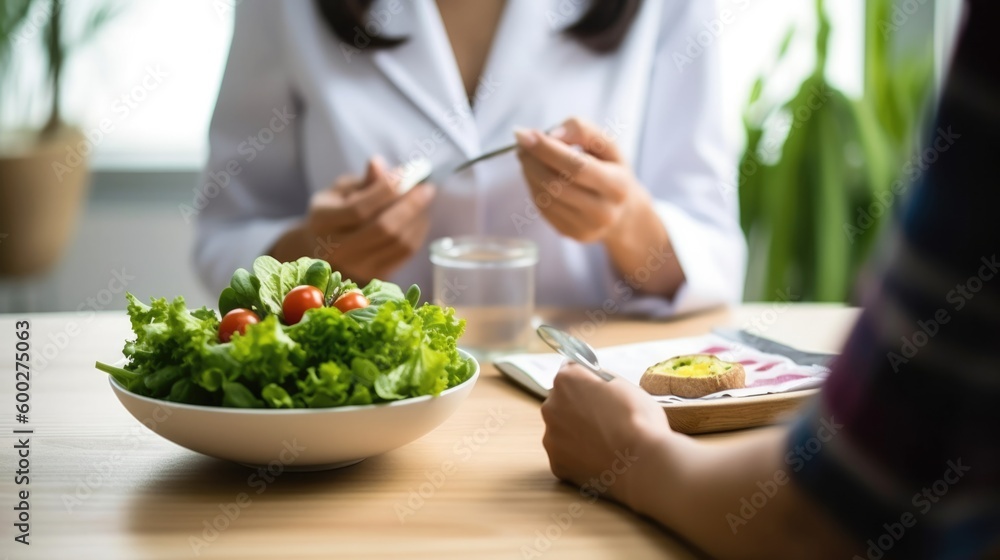 dietician consulting with a client generative ai dietician consulting with a client generative ai