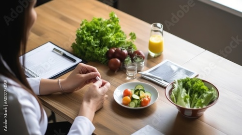 dietician consulting with a client generative ai