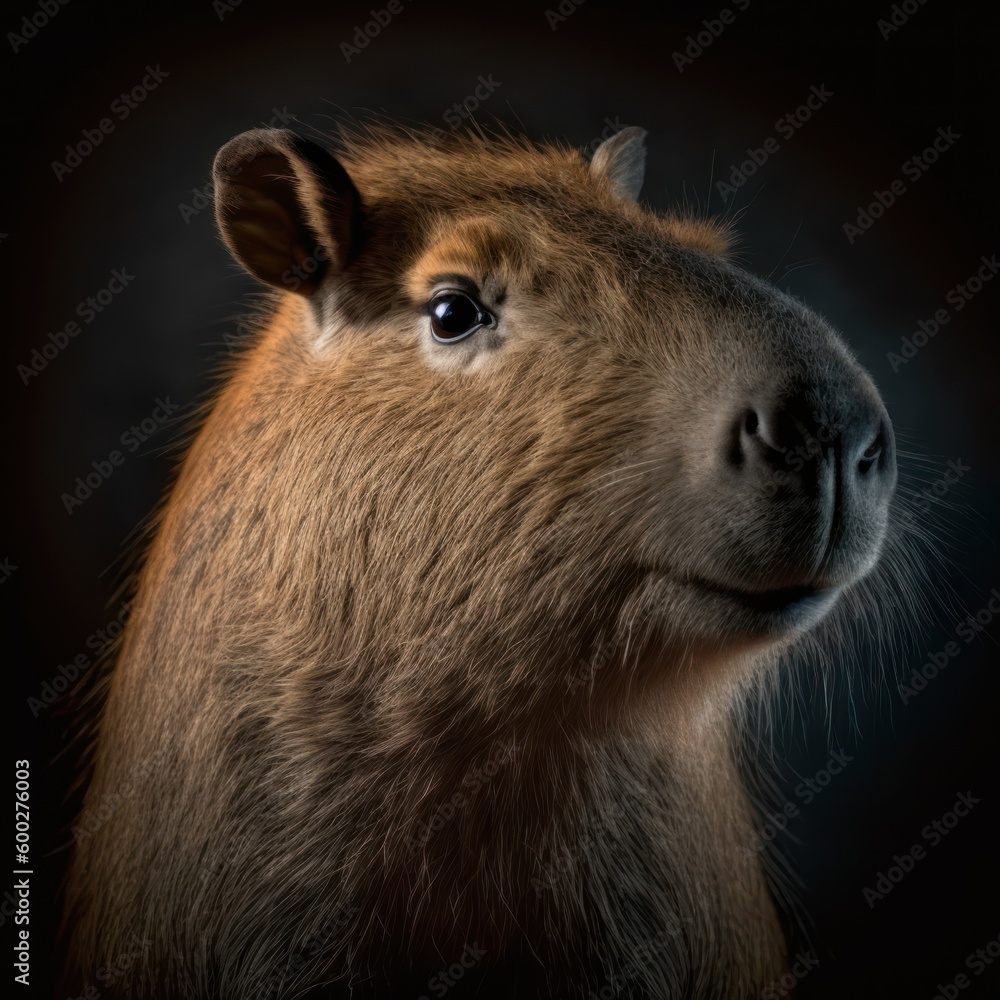 Nature's Aquatic Charm: Exploring the World of Capybaras, capivara, generative ai
