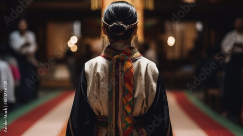 person participating in a cultural or religious ceremony generative ai